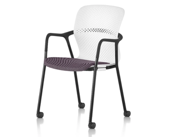 KEYN - Chair with armrests and castors by Herman Miller - view 3